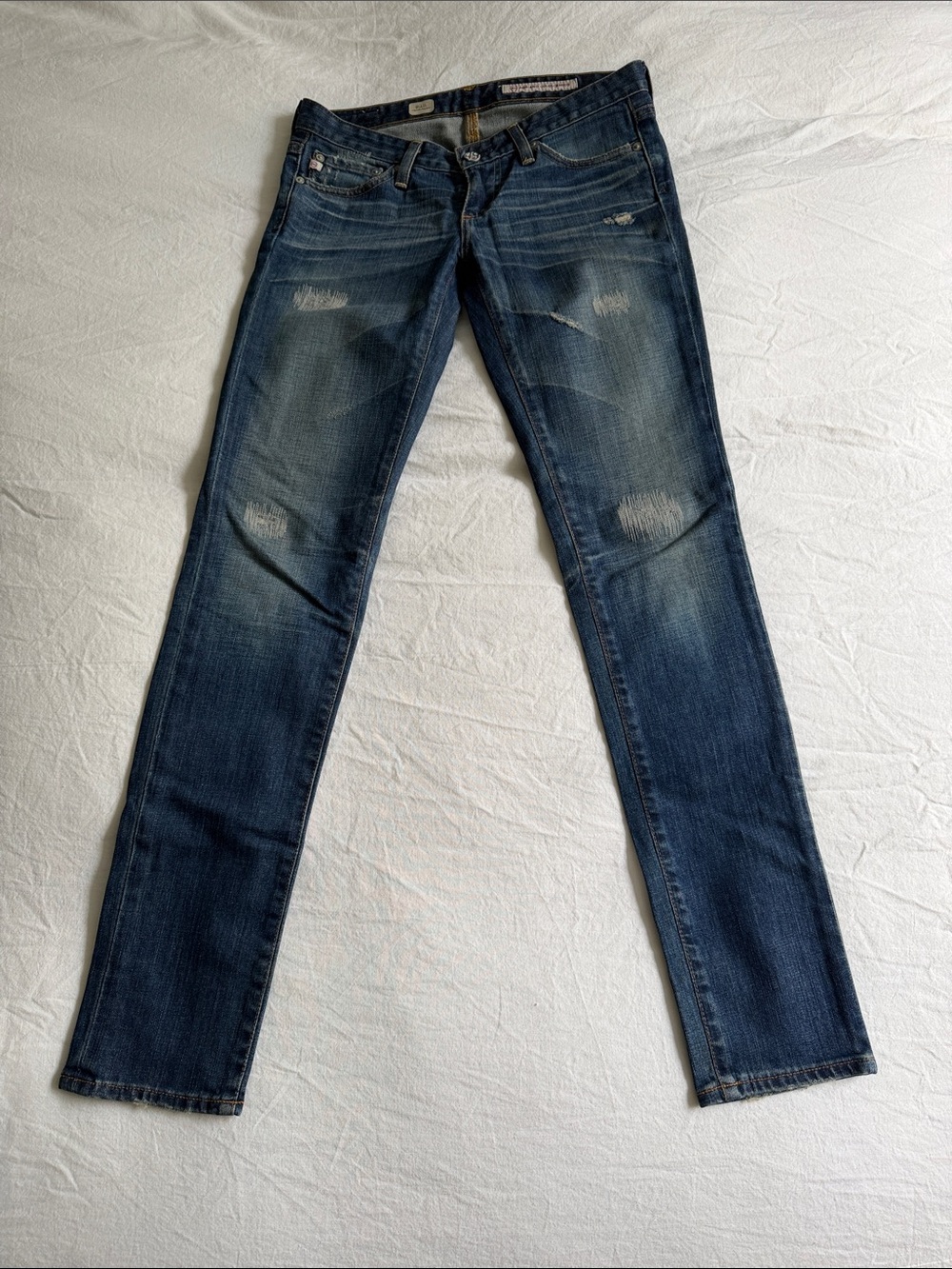 AG Adriano Goldschmied Women's Skinny Jeans - Dark Blue Wash